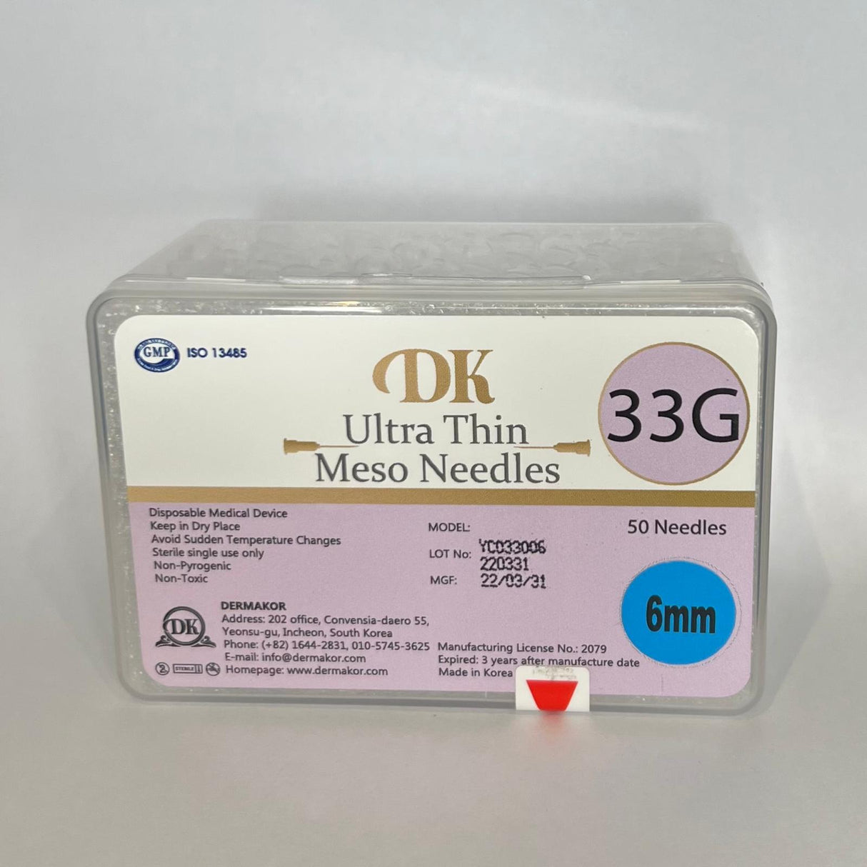 Ultra Thin Meso Needle 33g 6mm