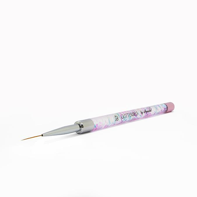 20mm Gel Liner Detail Brush (Pastel glitter) by Glitterbels