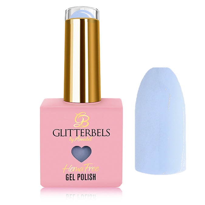 Pastel Blue 
Hema Free Gel Polish by Glitterbels