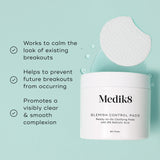 MEDIK8 BLEMISH CONTROL PADS™ 60ml

Ready-to-Go Clarifying Pads with 2% Salicylic Acid